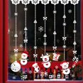 thumbnail image 2 of Adhesivo de pared con cuentas de muñeco de nieve navideño, adhesivo para ventana de cristal, 60x90cm oso de fresa Electrónica, 2 of 5