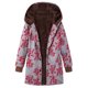 thumbnail image 1 of Chaqueta de algodón de felpa gruesa con capucha y manga larga para mujer con estampado floral retro, sudadera con capucha de talla grande, 1 of 6