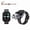 D12 TWS Black, variant on Smart Watch w/ TWS Earbuds, Bluetooth 5.3, 1.3" TFT, Sleep Track, Multi-Sport, IP67, FaceLink App, 20+ Languages, Pedometer, Calorie, Call/SMS Alert, Mag Charge, 230mAh Case