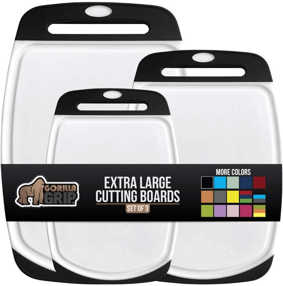 Gorilla Grip Durable Kitchen Cutting Board Set of 3, Dishwasher Safe - Bed  Bath & Beyond - 36856167