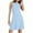 Light Blue, variant on Summer Dresses for Women 2025, Woman Fashion Comfortable Summer Solid Color Sleeveless Round-Neck Dress(Black,S)