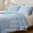 thumbnail image 2 of Breescape Essentials B-COOL Cooling Comforter, Blue, Full/Queen, 2 of 13