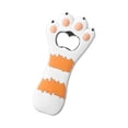 thumbnail image 4 of Abridor de botellas magnético con forma de pata de gato para amantes de la cerveza. A rayas blancas. ¡Apto para el frigorífico! Diversión felina en 3D, 4 of 5