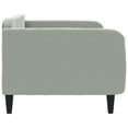 thumbnail image 2 of vidaXL Lit de Jour Gris Clair 100x190 cm Velours, 2 of 5