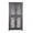 Brown + MDF-2, variant on Elegant Hollow-Carved Sideboard Buffet Cabinet, 2 Butterfly Cut Acrylic Mirrored Doors, Brown Laminate MDF with Adjustable Shelf, Accent Cabinet for Living Room, Kitchen & Entryway,Brown