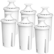 FilterLogic Pitcher Water Filter Replacement for Brita Classic 35557, OB03, Mavea 107007, Replacement for Pitchers Grand, Lake, Capri, Wave and More NSF Certified (6 Pack)