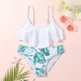 thumbnail image 2 of Elainilye Fashion Girls Tankinis Two Pieces Swimsuits 2pcs Set Bathing Suits Summer Kids Swimwear, Sizes 8-14 Years, 2 of 7