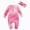 A85-Pink, variant on Ccpelsie Newborn Baby Girl Clothes Infant Fall Winter Outfits Floral One-Piece Romper(Pink,0-3 Months)