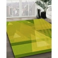 thumbnail image 3 of Ahgly Company Machine Washable Indoor Square Transitional Dark Yellow Green Area Rugs, 7' Square, 3 of 7