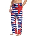 thumbnail image 2 of Balery Sea Stars print Men's Pajama Pants,Ultra Lightweight Pjs,Lounge Pant-, 2 of 9