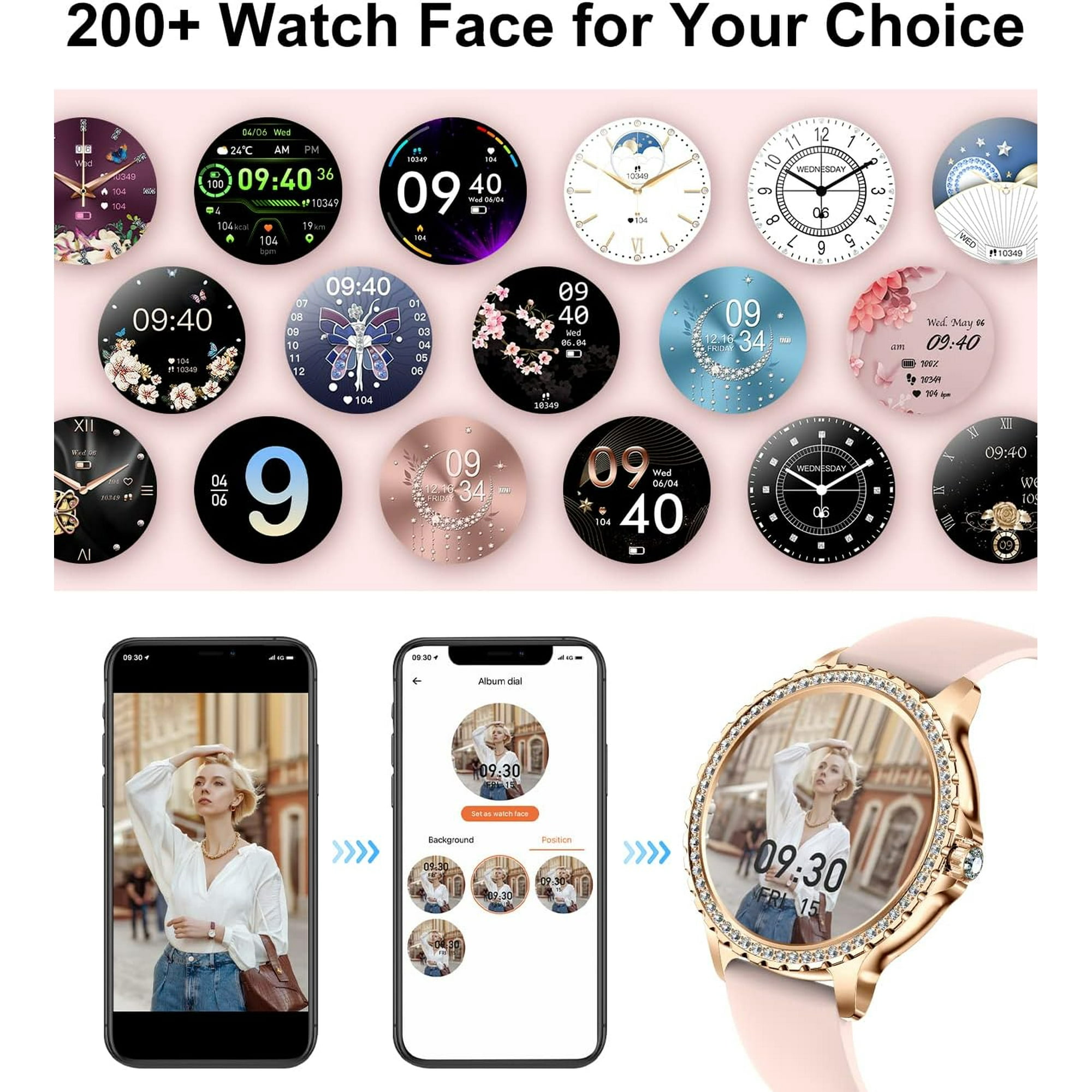 Android rose gold watch hot sale