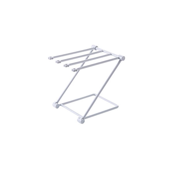 Injueey Toallero plegable, estante de cocina, paño de lavado, drenaje, organizador de plástico, estante plegable, duradero, organizador de toallas, Organizadores de utensilios de cocina gris claro Injueey HA024329-01