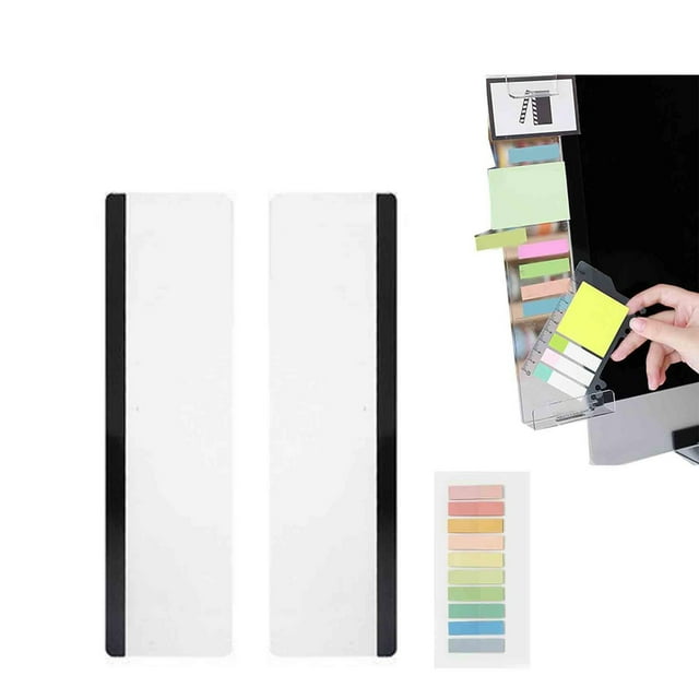 Computer Monitor Memo Board Message Board Office Desk Accessories Supplies for Women Men Sticky Note Holder Home Desktop Decor(Multisize)