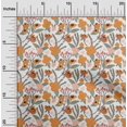 thumbnail image 1 of oneOone Cotton Poplin Twill White Fabric Leaves & Tulip Floral Quilting Supplies Print Sewing Fabric By The Yard 56 Inch Wide, 1 of 4