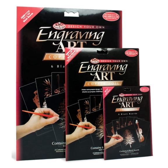 Royal & Langnickel Engraving Art™ 6pc Copper Foil Blank 5" x 7" Boards