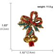 thumbnail image 1 of 1 broche navideño vintage con diamantes de imitación, regalo de Navidad para mujer y niña., 1 of 4