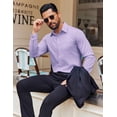thumbnail image 4 of COOFANDY Men's Dress Shirt Business Casual Button Down Shirt Long Sleeve Formal Shirt for Men, 4 of 6