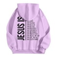 thumbnail image 4 of WENWU Womens Hoodies Jesus Hoodies Graphic Hoodie Oversized Pullover Hoodie Sweatshirt Womens Clothes Trendy Fall 2025 Clothes for Women, 4 of 5