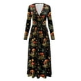 thumbnail image 5 of FKELYI Retro Mushroom Starry Print Womens Maxi Dress for Fall Casual Dress A-Line Tiered Flowy Long Sleeve Dresses with Side Pockets for Wedding Guest, 3XL, 5 of 6