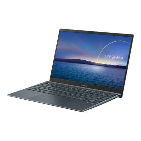 Asus ZenBook 13 13.3" Full HD Laptop, AMD Ryzen 5 5500U, 8GB RAM, 512GB SSD, Windows 10 Home, Pine Gray, UM325UA-DS51