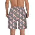 thumbnail image 3 of Yiaed Poodle Dog Print Men's Swim Trunks with Lining Quick Dry Sports Shorts Beach Shorts Boardshorts-Medium, 3 of 5
