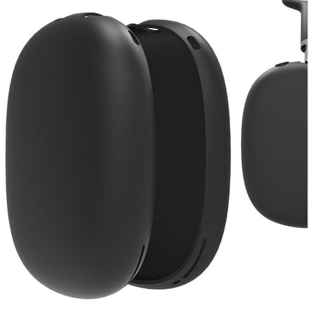 Geekria Silicone Ear Cup Cover Compatible with Apple AirPods Max Headphones Scratch Proof Protector Skin + Anti-Slip Grip (Black)