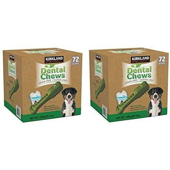 Kirkland Signature Dental Chews Dog Treats, 144 Count
