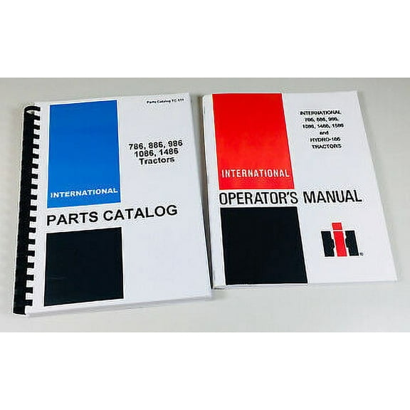 International 786 886 986 1086 1486 Tractor Owner Operator Parts Manual Catalog