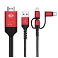 thumbnail image 1 of 3 In 1 Mhl Usb Type C To Hdmi Cable 1080p Hd Tv Adapter For Android & Ios, 1 of 3