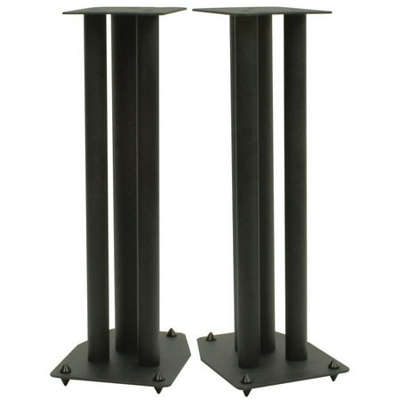 Dayton Audio SSMB24 24″ Speaker Stand Pair Square Steel Base Dayton Audio SSMB24 24″ Speaker Stand Pair Square Steel Base