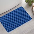 thumbnail image 2 of Blue Black Geometric Pattern Bathroom Rugs Mat,Non Slip Microfiber Bathroom Rug,Rubber Backing,Soft Bathroom Mats for Bathroom Floor,Tub and Shower,17x27in(43x68cm), 2 of 4
