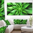 thumbnail image 1 of Pétales de Fleurs Verts Exotiques - Impression sur Toile Florale, 1 of 3