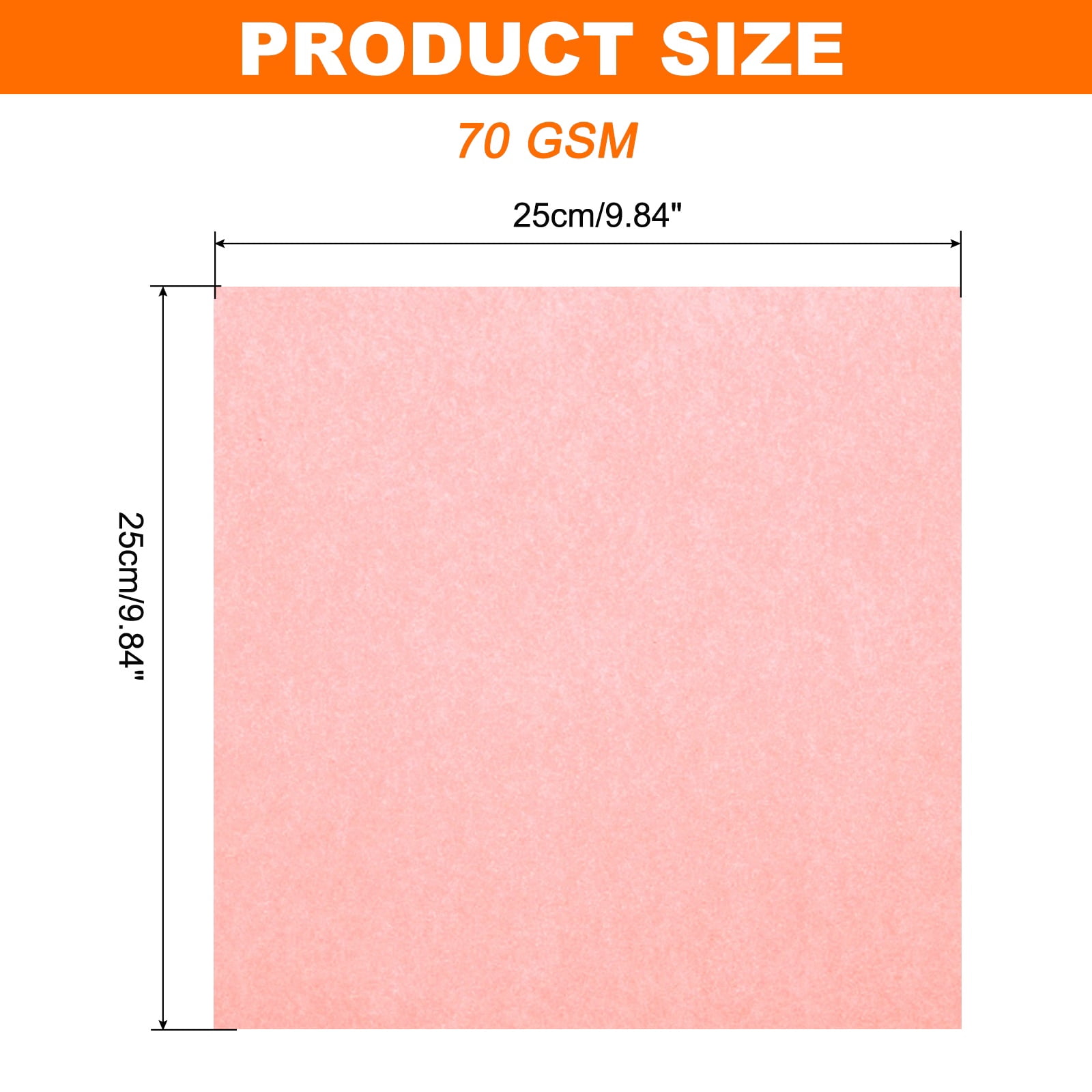 Uxcell 75 Sheets Origami Paper Double Sided 10x10 Inch(25x25cm) 70GSM Origami Paper Square Sheet Easy Fold for Beginners DIY Arts Crafts Projects, Fluorescent Pink