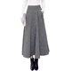 thumbnail image 2 of Falda larga de otoño e invierno a cuadros de cintura alta para mujer Negro y blanco XS Negro y blanco XS Xishao ropa, 2 of 2