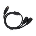 thumbnail image 3 of DIN 5 Pin Male To 2 DIN 5 Pin Female Cord, Scratch  Plug And Play DIN 5 Pin Adapter Cable PVC 1.6ft High Accuracy  For Speaker, 3 of 8