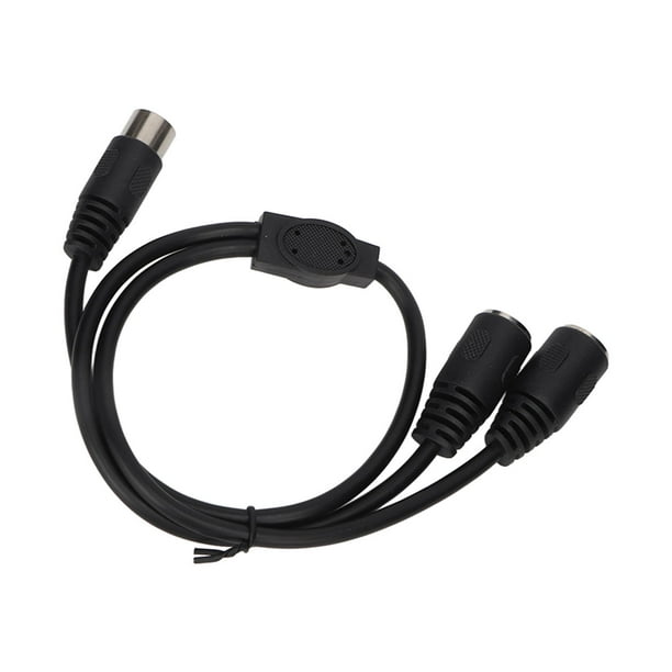 Cable DIN Macho De 5 Pines A 2 DIN Hembra De 5 Pines, Cable Adaptador DIN De 5 Pines Plug And Play, PVC Suave, Preciso, A Prueba De Explosiones, De 1,6 Pies Para Dispositivos
