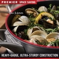 thumbnail image 6 of Calphalon Premier Space-Saving Hard-Anodized Nonstick Cookware, 8-Quart Stock Pot with Cover, 6 of 9