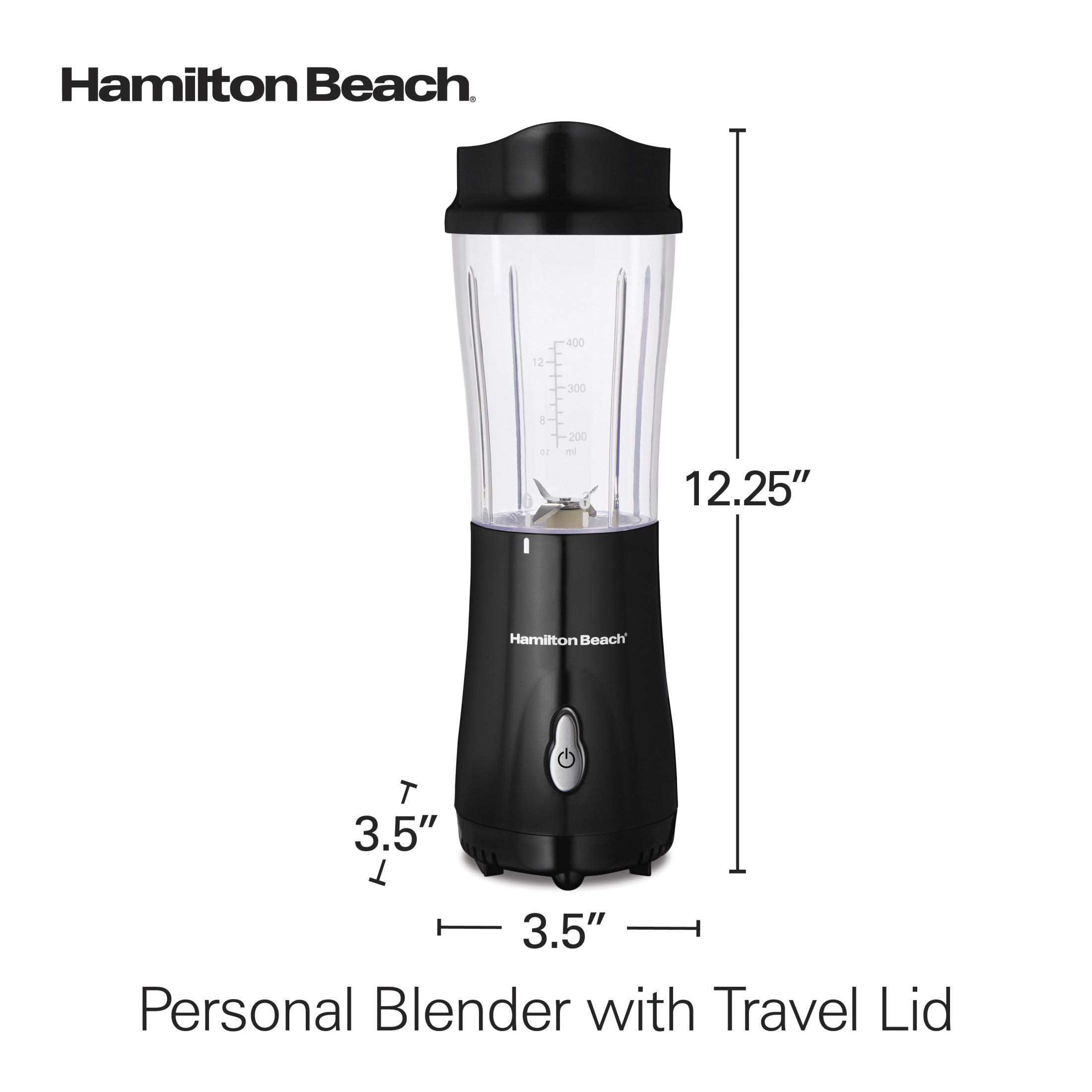 Hamilton Beach Personal Blender for Smoothies, 14 oz, Black photo 8