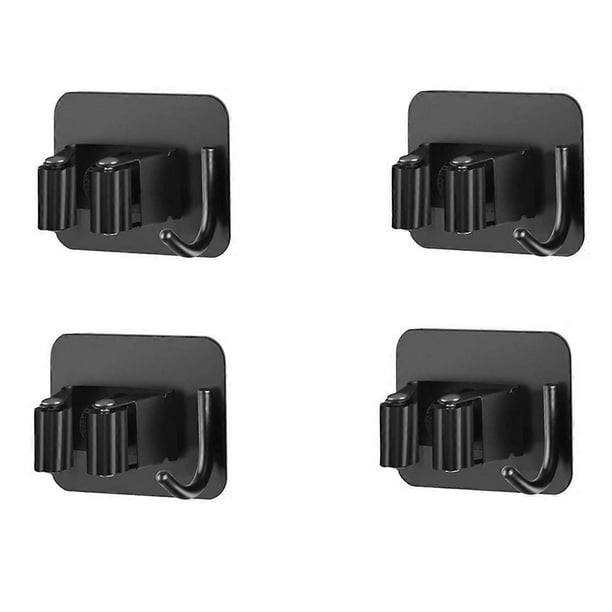 ganchos de almacenamiento de pared, ganchos de baño de acero inoxidable para colgar fregonas, ideales para cocina, armario y baño.