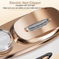 thumbnail image 4 of Cortador De Uñas Eléctrico, Recargable, De Seguridad, Pulidor De Uñas, Portátil, Cortador De Uñas Con Luz LED Y Almacenamiento, 4 of 7