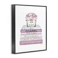 thumbnail image 3 of Stupell Industries Glam Fashion Designer Flower Bookstack Pink White Watercolor Black Framed Giclee Art, 16 x 20, by Amanda Greenwood, 3 of 8