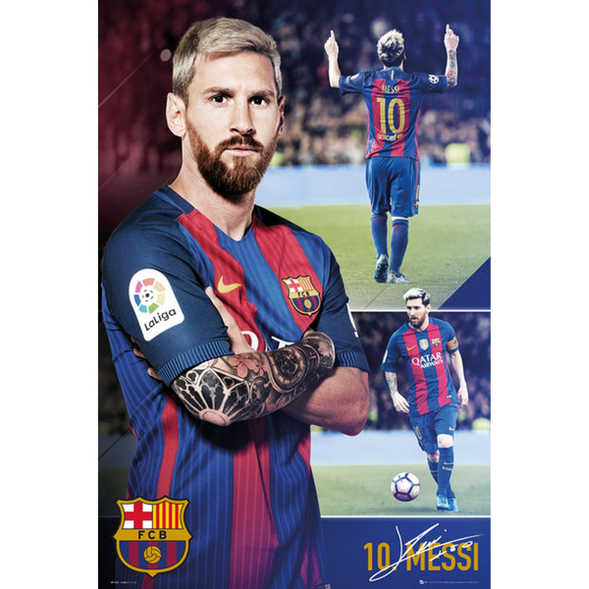 FC BARCELONA 2016 2017 HOME JERSEY SHIRT SOCCER FOOTBALL WOMENS #10 MESSI