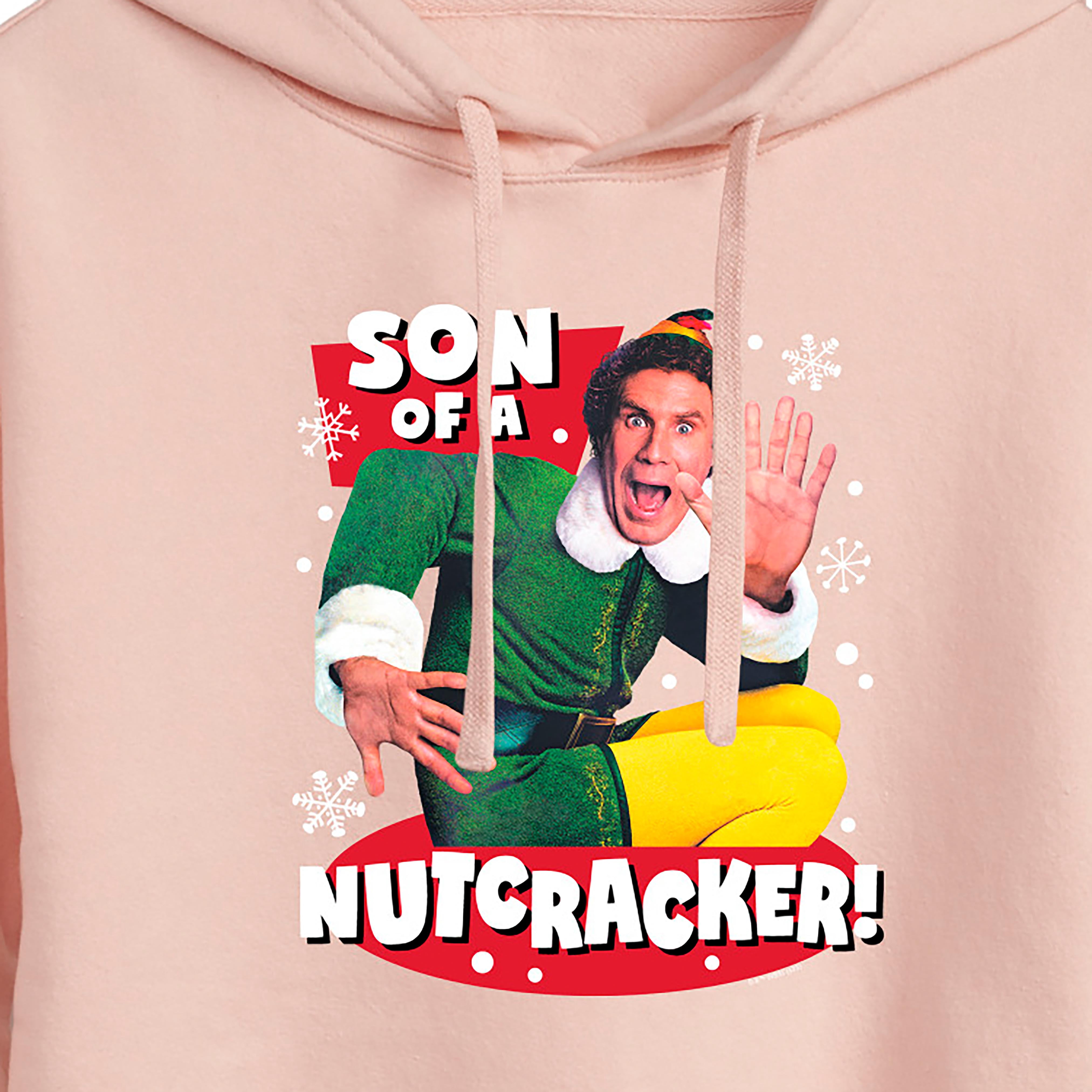 ELF - Christmas Son Of A Nutcracker - Juniors Cropped Pullover Hoodie