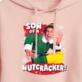 thumbnail image 3 of ELF - Christmas Son Of A Nutcracker - Juniors Cropped Pullover Hoodie, 3 of 5