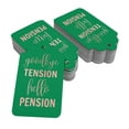thumbnail image 2 of Inkdotpot Good Bye Tension Hello Pension Retirement Bottle Tag Real Rose Gold Foil Favor Hang Tags Pack Of 100, 2 of 6