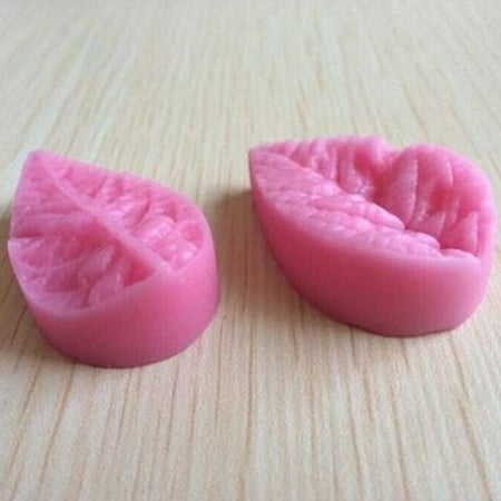 

Reduced！3D Leaf Veiner Shape Silicone Mold Cake Fondant Bakeware Decorating