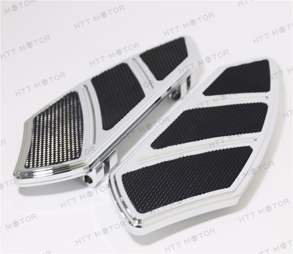 Groove Rider Front FootBoard Floorboard Fit Harley Touring Softail 84-15 Chrome HTTMT