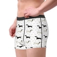 thumbnail image 2 of Picia Dachshund Dog Pattern Men’s Boxer Briefs – Soft & Breathable Underwear, Stretchy & Comfortable Fit, Supportive Pouch Design, Moisture-Wicking-X-Large, 2 of 5