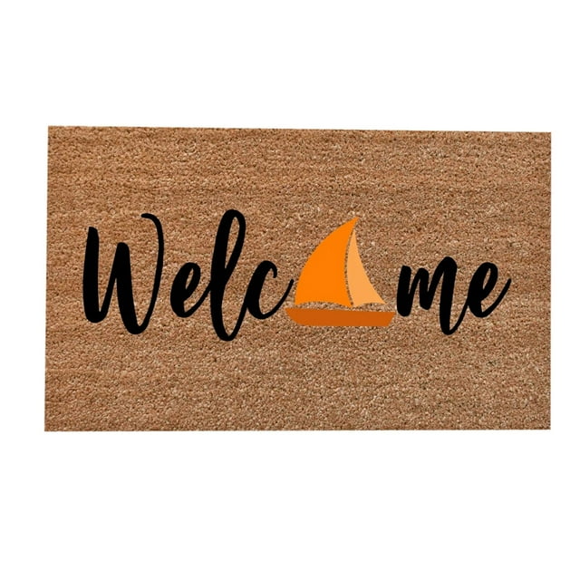 Summer Doormats Funny Coir Mat Door Mat Low Profile Welcome Doormat Drable Rug for Front Door Door Rugs Indoor Entrance Front Door Mat Welcome Mat for Front Door and Outdoor Entrance, 16x24 Inch