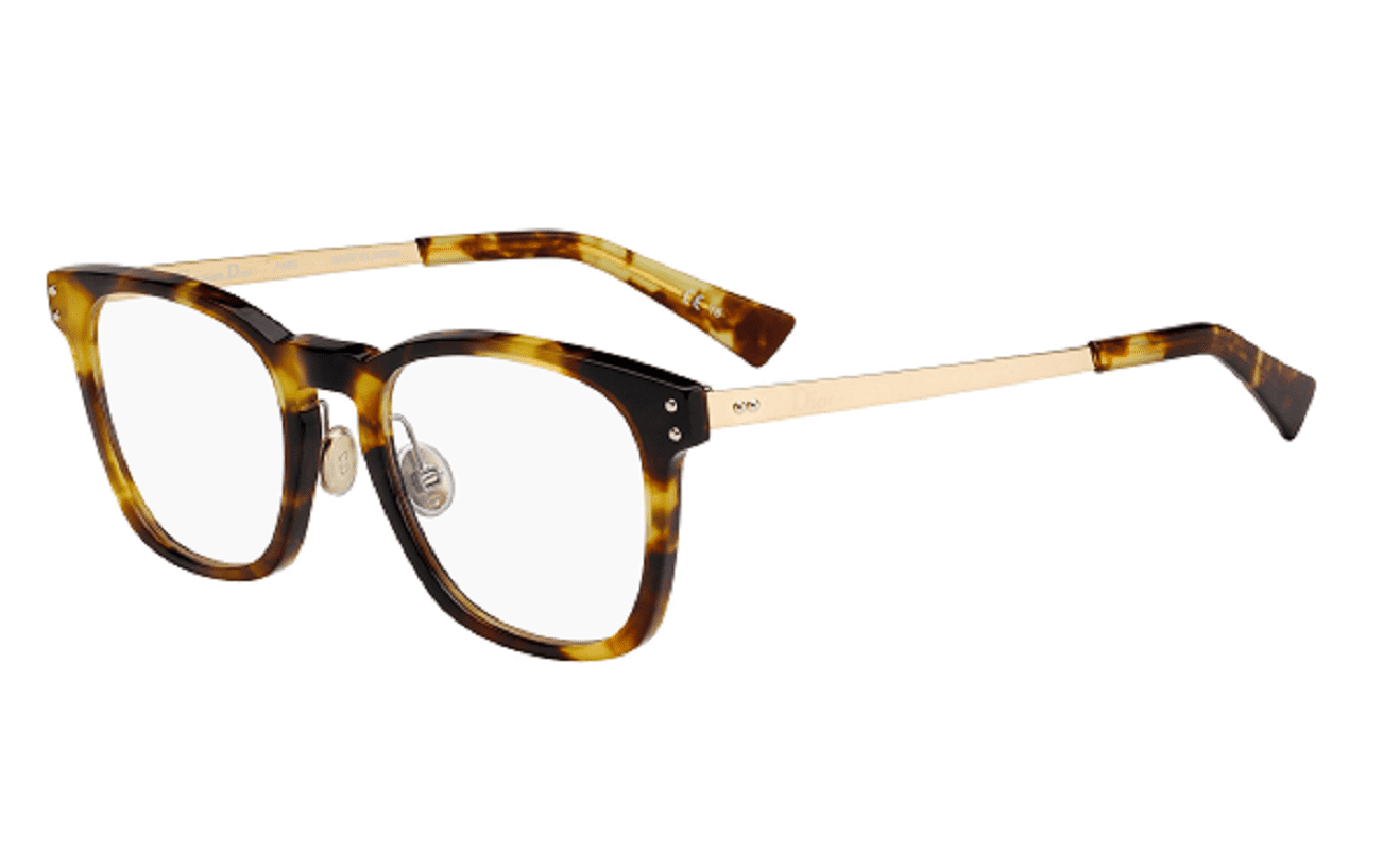 メガネ DIOR Woman Optical frames Brown CD50053I 2600 Dior Mini CD O S2I CD50053I Square Glasses | Fashion Eyewear